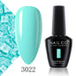 Verniz Gel NAILCO 15ml Série Vermelho Escuro – Cores Glitter UV Manicure Profissional Semi-Permanente