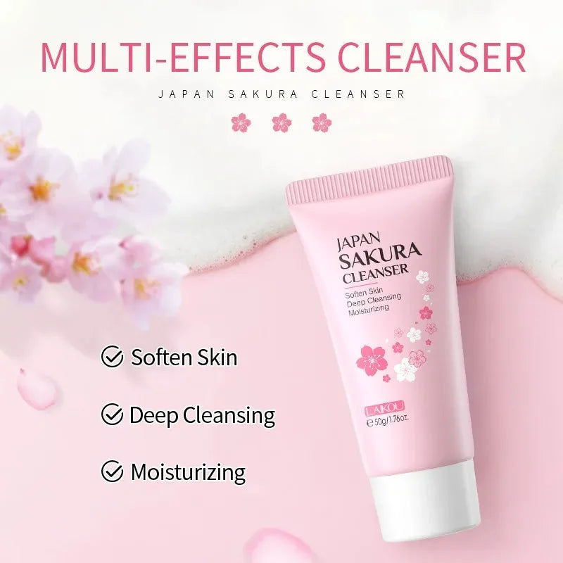 Espuma de Limpeza LAIKOU 50g | Remove Pontos Negros e Controla Oleosidade