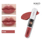 KIKO Batom Duplo com Brilho Labial Espelhado - Hidratante Longa Duração Acabamento Luxuoso