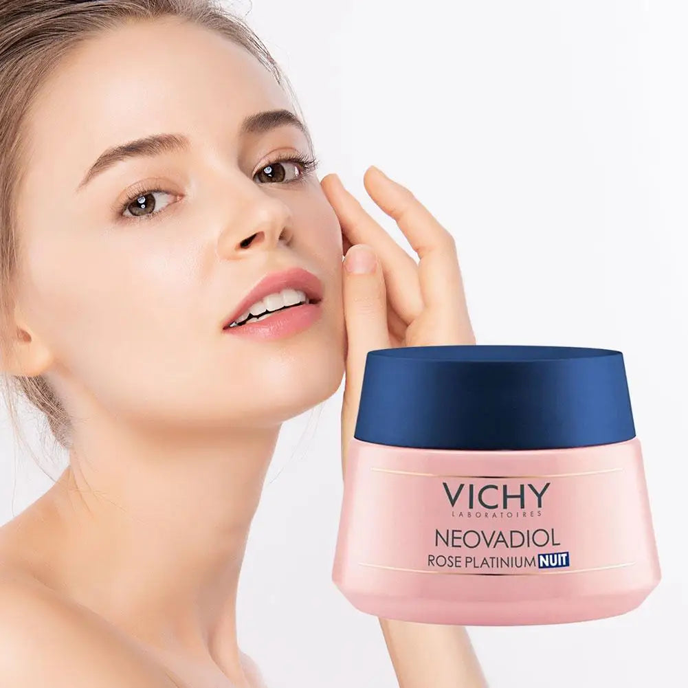 Creme Noite Vichy Peptídeo Colágeno – Hidratante Acalma Pele Danificada Melhora Flacidez Secura Revitaliza Ilumina