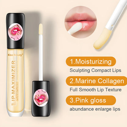Óleo Sérum Volumizador Lábios – Hidrata Repara Linhas Finas Aumenta Elasticidade Longa Duração Cuidado Lábios Sexy 5ml