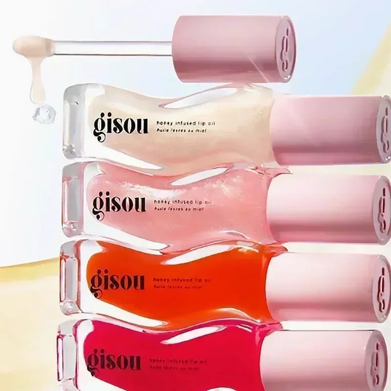 Gisou Lip Balm Óleo Labial Glazed Plum – Hidratação, Volume e Brilho para Lábios Perfeitos