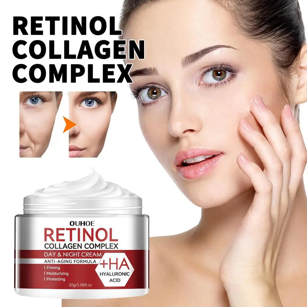 Creme Sérum Retinol 30g Facial Olhos – Firmeza Lifting Anti-Idade Reduz Rugas Linhas Finas