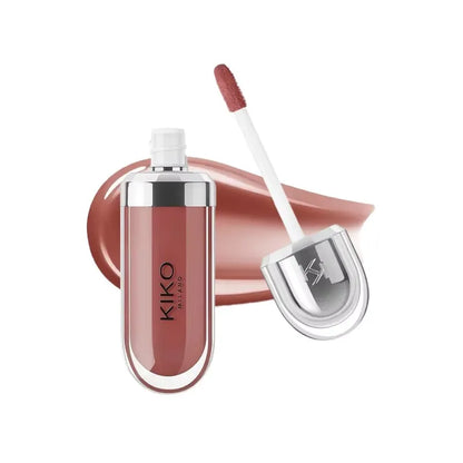 Gloss Labial KIKO 3D Hydra Espelho – Brilho Shimmer Hidratante Perolado Volumizador Não Transfere