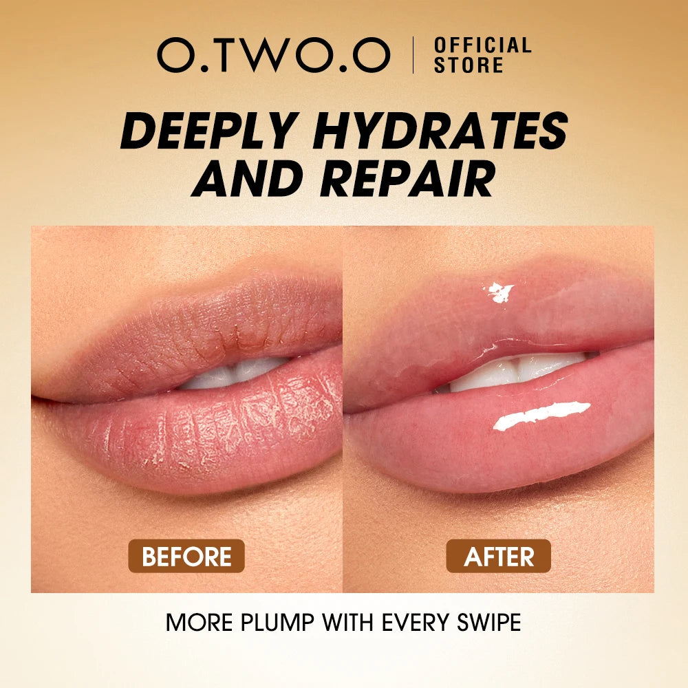 Óleo Labial O.TWO.O Volumizador com Glitter