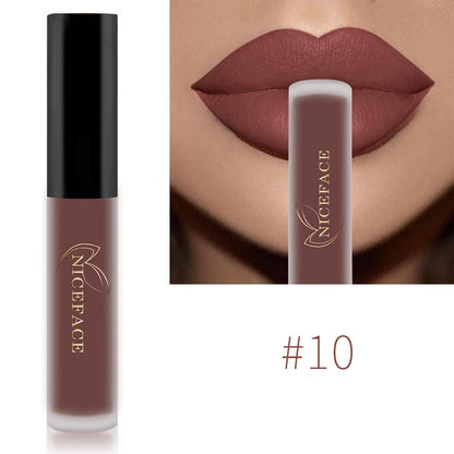 Batom Líquido Matte 34 Cores | À Prova d'Água para Lábios Perfeitos