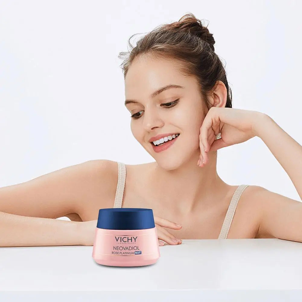 Creme Noite Vichy Peptídeo Colágeno – Hidratante Acalma Pele Danificada Melhora Flacidez Secura Revitaliza Ilumina