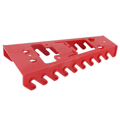 Organizador de Ferramentas Vermelho – Suporte para Chaves e Chaves de Boca | Porta-Ferramentas de Parede | Bandeja de Armazenamento para Soquetes | Organizador de Ferramentas em Plástico