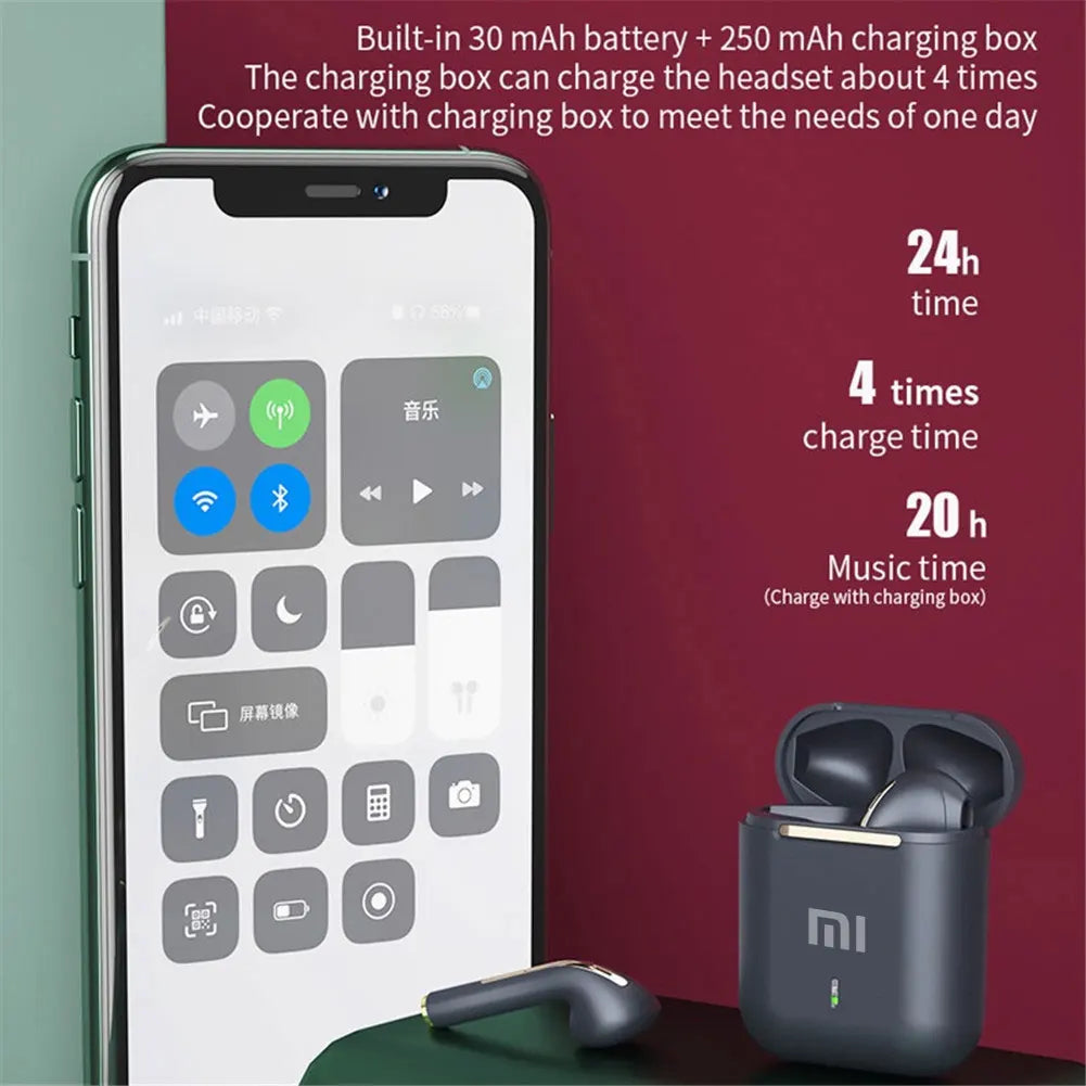 Xiaomi J18 Fones TWS com Toque Inteligente - Auriculares Bluetooth para Desporto e Gaming