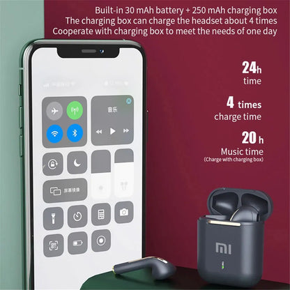 Xiaomi J18 Fones TWS com Toque Inteligente - Auriculares Bluetooth para Desporto e Gaming