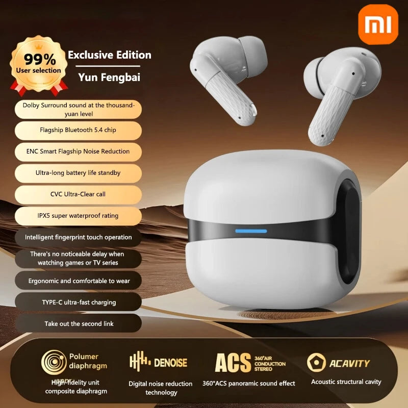 Xiaomi Fones TWS 5.3 com Microfone HD - Auriculares Bluetooth Stereo HiFi para iPhone e Android