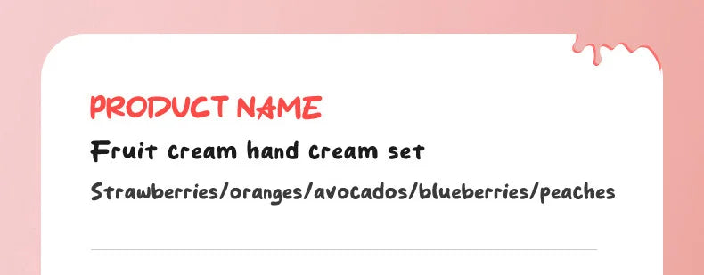 Kit 5 Cremes de Mãos SADOER Gelado de Frutas – Hidratante Nutritivo Iluminador para Cuidado de Pele das Mãos