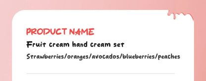 Kit 5 Cremes de Mãos SADOER Gelado de Frutas – Hidratante Nutritivo Iluminador para Cuidado de Pele das Mãos