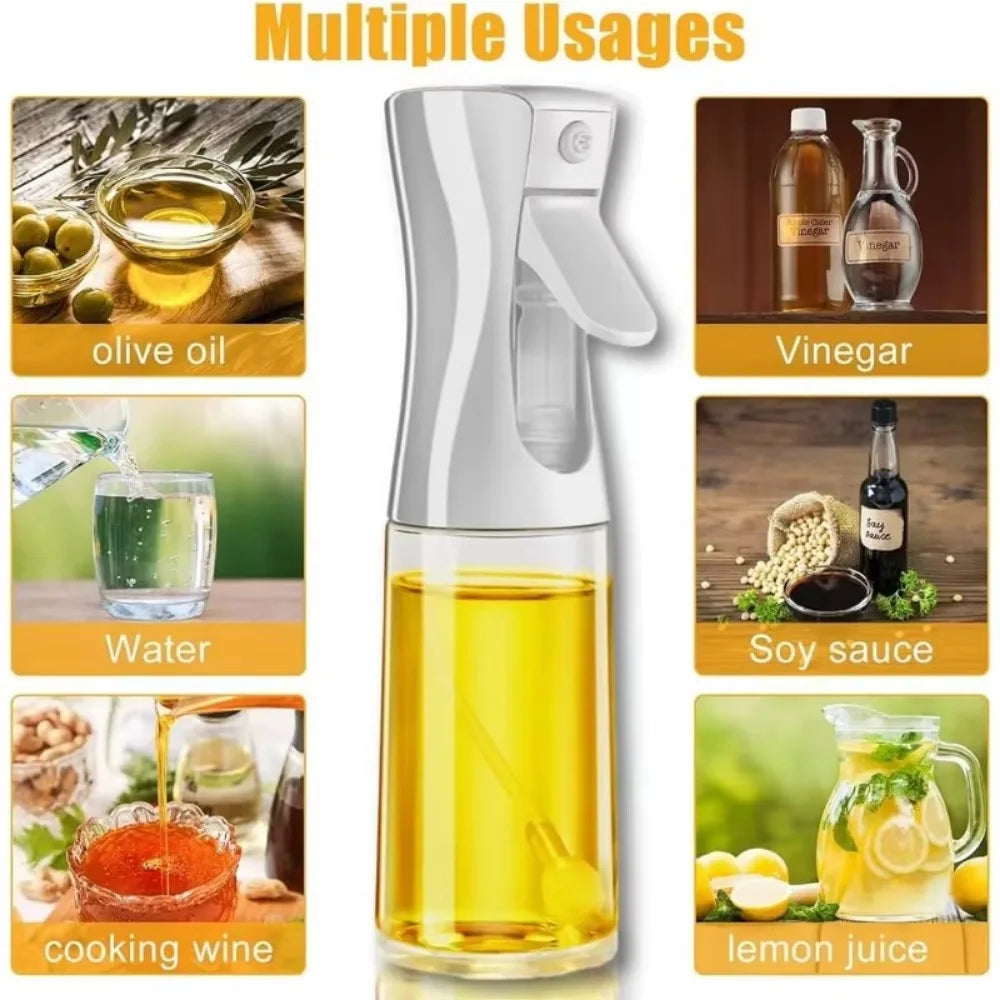 Spray de Óleo para Cozinha - Pulverizador Dispensador Azeite Reutilizável Grau Alimentar Vinagre