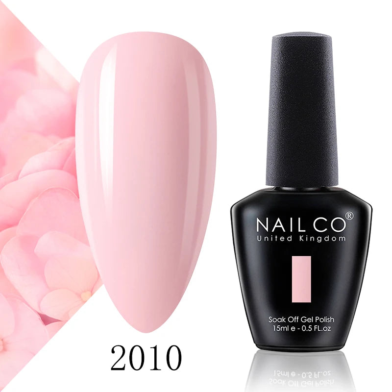 Verniz Gel NAILCO 15ml Série Vermelho Escuro – Cores Glitter UV Manicure Profissional Semi-Permanente