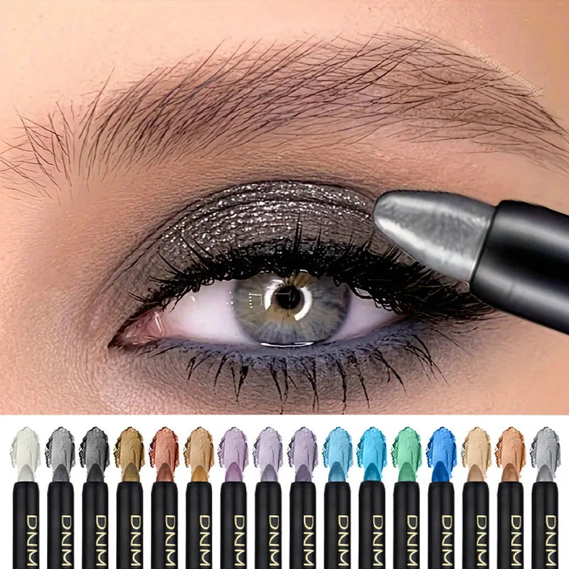 Delineador Perlado 16 Cores com Glitter Impermeável
