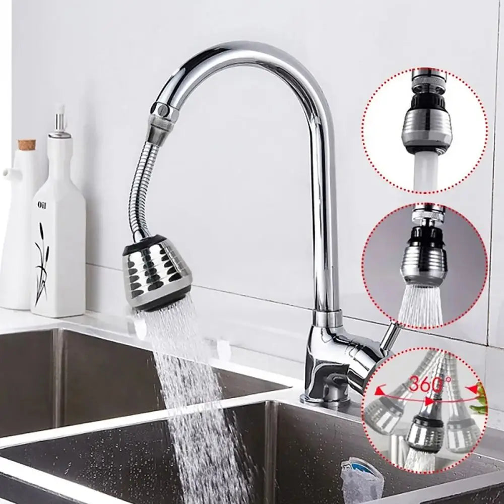 Arejador Torneira 360º Economizador Água - Duplo Modo Anti-Salpicos | Cozinha WC