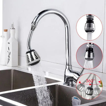 Arejador Torneira 360º Economizador Água - Duplo Modo Anti-Salpicos | Cozinha WC