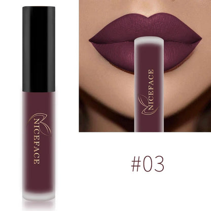 Batom Líquido Matte 34 Cores | À Prova d'Água para Lábios Perfeitos