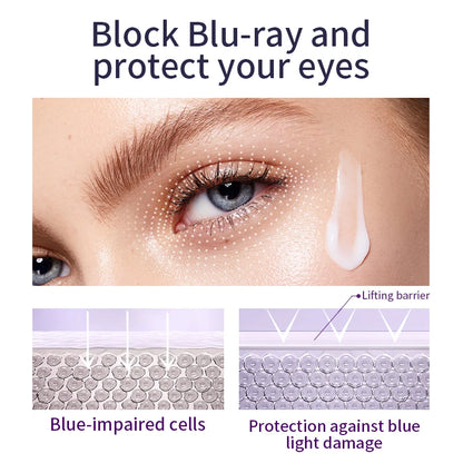 Creme Olhos O'CHEAL Anti-Rugas Círculos Escuros – Massageador Roller Hidratante Bolsas Olhos Anti-Idade Ácido Hialurónico