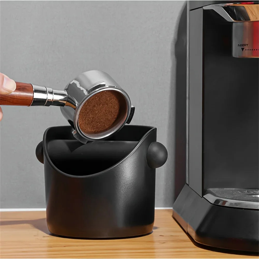 Caixa Desperdício Café Knock Box Antiaderente - Recipiente Borras Espresso Profissional