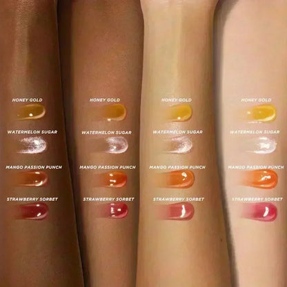 Gisou Lip Balm Óleo Labial Glazed Plum – Hidratação, Volume e Brilho para Lábios Perfeitos
