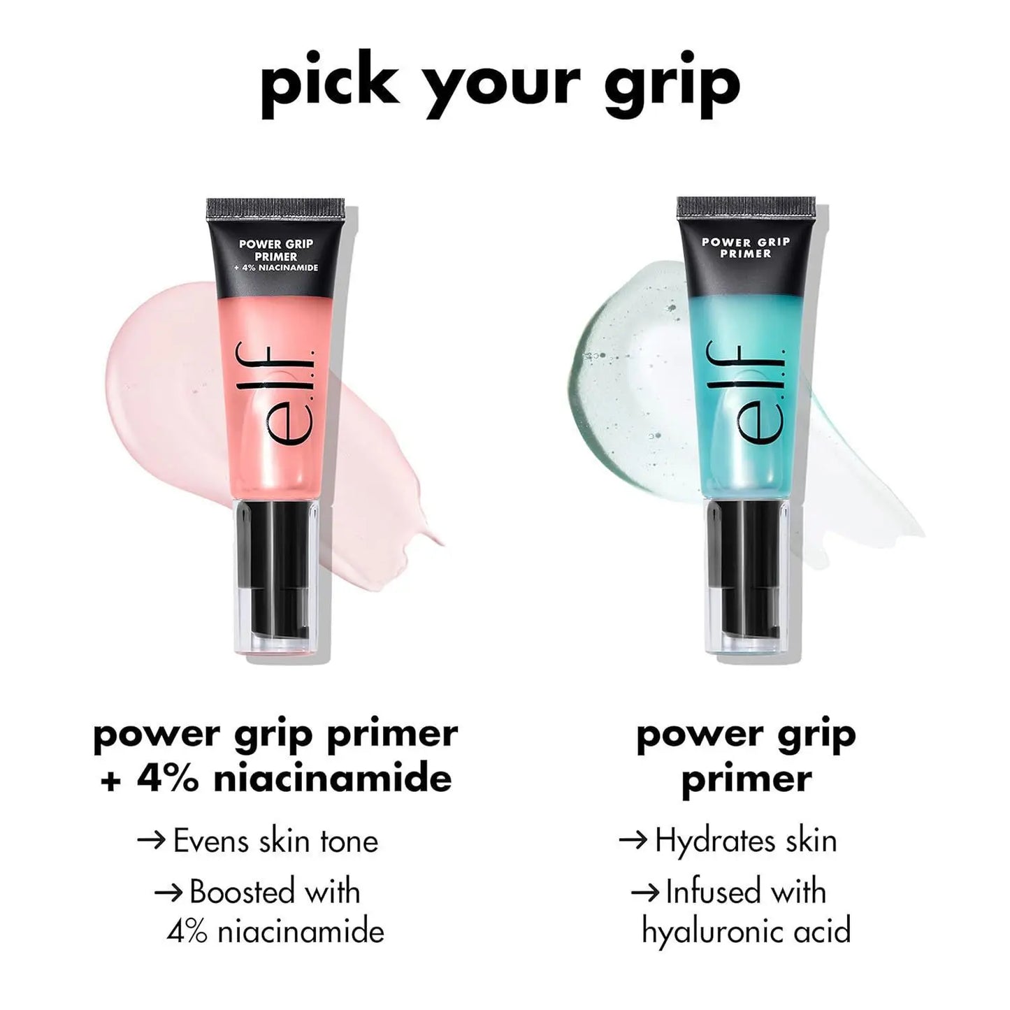 ELF Power Grip Primer Base Facial Hidratante em Gel - Fixação Maquilhagem Longa Duração Textura Perfeita