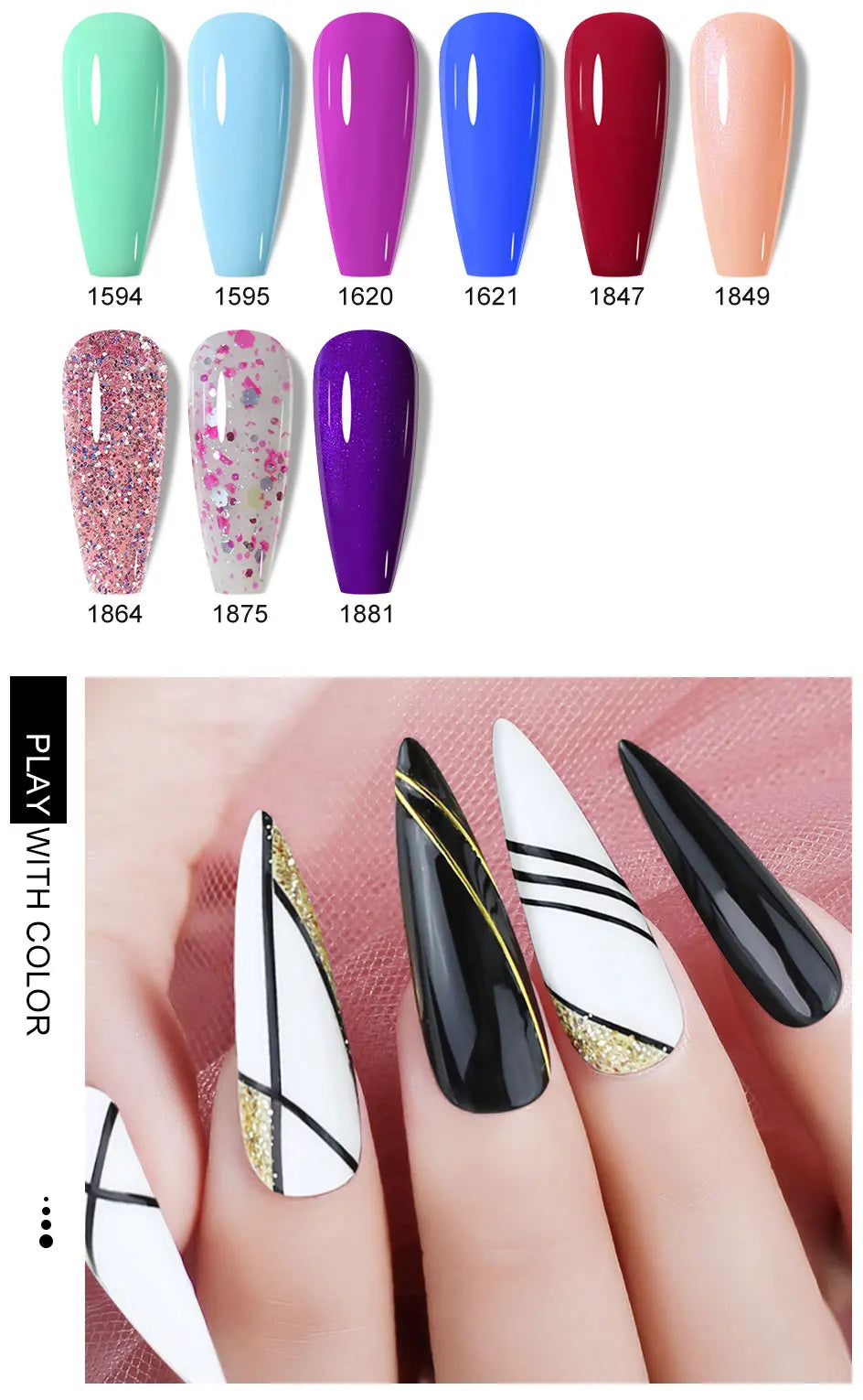 Verniz Gel NAILCO 15ml UV/LED Sem Hema/TPO – Base e Top Coat Profissional Semi-Permanente