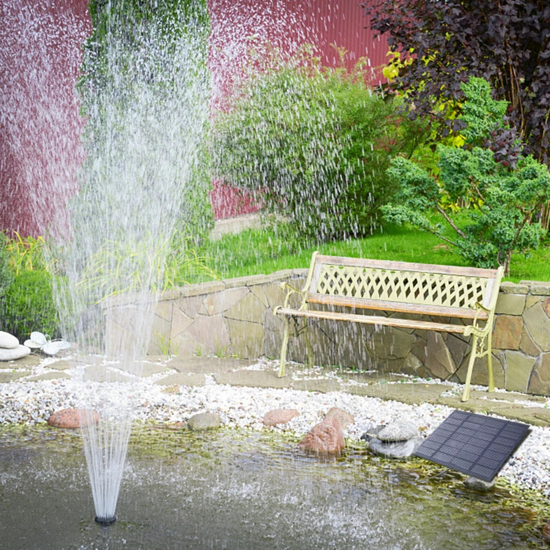 Bomba Fonte Solar 1.4W com 6 Bicos | Para Jardim, Lago e Piscina