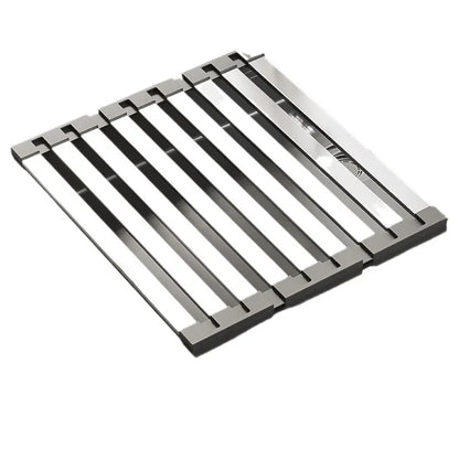Escorredor Inox Retrátil Lava-Loiça 42x32,5cm – Cesto Organização Pratos e Pauzinhos | Inox 304