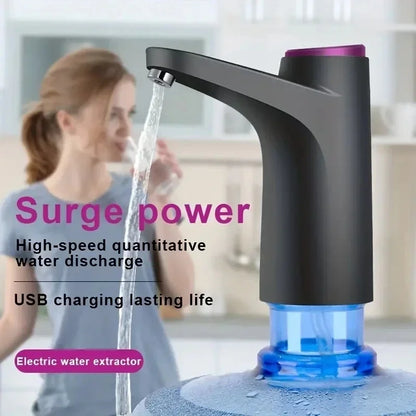 Bomba de Água Elétrica USB Recarregável | Dispensador Automático para Garrafão