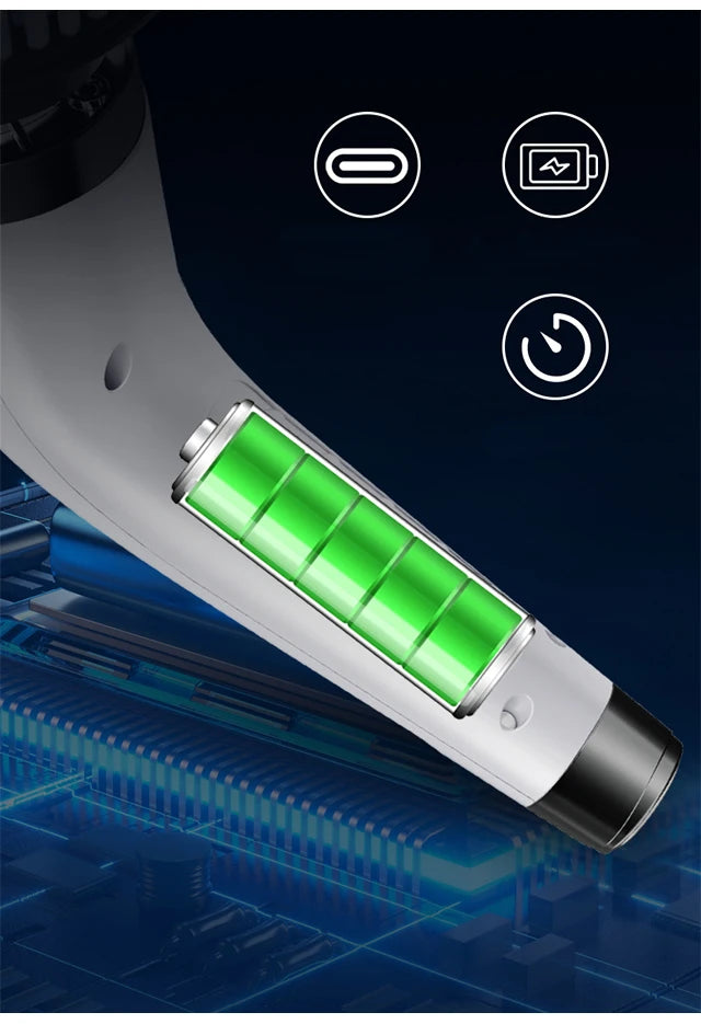 Escova Elétrica Limpeza 7-em-1 Sem Fios - 5000mAh IPX6 Extensível | Casa de Banho Cozinha