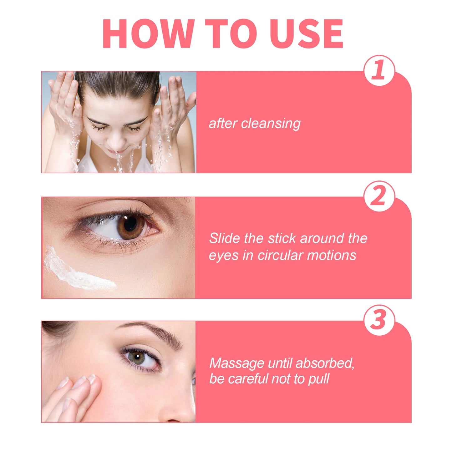Creme Olhos Retinol Remove Rugas – Clareia Círculos Escuros Lifting Firmeza Pele Sérum Reparador Instantâneo Stick Mulheres