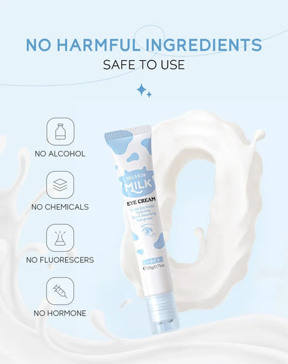 Creme Olhos LAIKOU Leite 20g – Olheiras Bolsas Firmeza Reduz Inchaço Hidratante Contorno Olhos