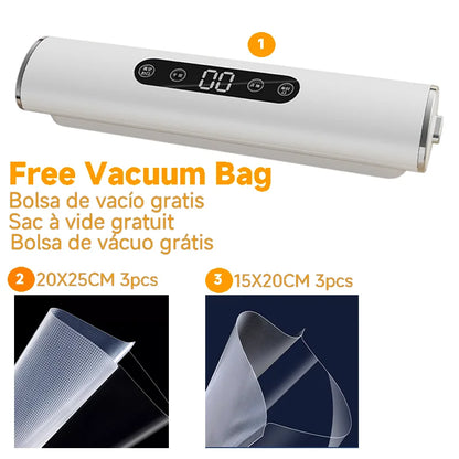 Máquina de Selagem a Vácuo Profissional 30cm | 4 Modos, Ecrã LCD e Touch Screen