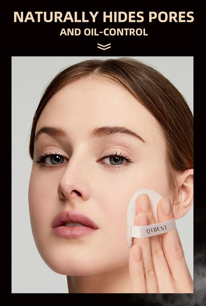 Pó Solto QIBEST 4 Cores 6g - Matte Acabamento Aveludado Controlo Oleosidade Impermeável Longa Duração