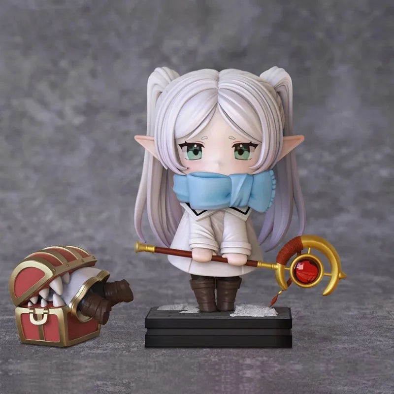 Figura Anime Lillian Roupa Inverno 18cm – Modelo Decorativo Artesanal Personagem Colecionável