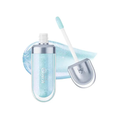 Gloss Labial KIKO 3D Hydra Espelho – Brilho Shimmer Hidratante Perolado Volumizador Não Transfere