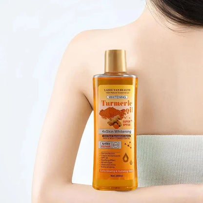 Óleo Essencial Cúrcuma e Gengibre 200ml – Hidratação Profunda | Sérum Facial Nutritivo e Suavizante | 1 ou 2 Unidades