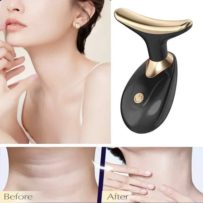 Massageador Facial EMS com LED