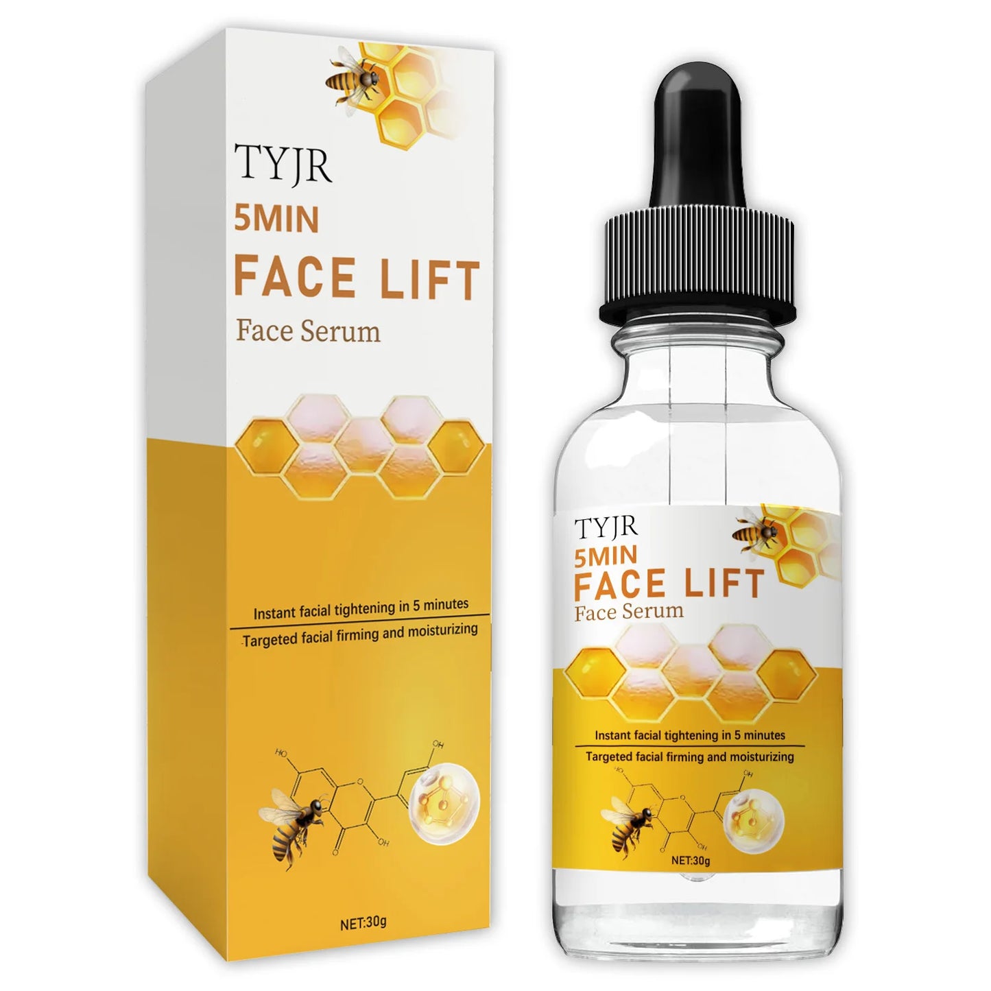 Essência Veneno de Abelha 30ml | Hidratante com Ácido Hialurónico para Pele Firme
