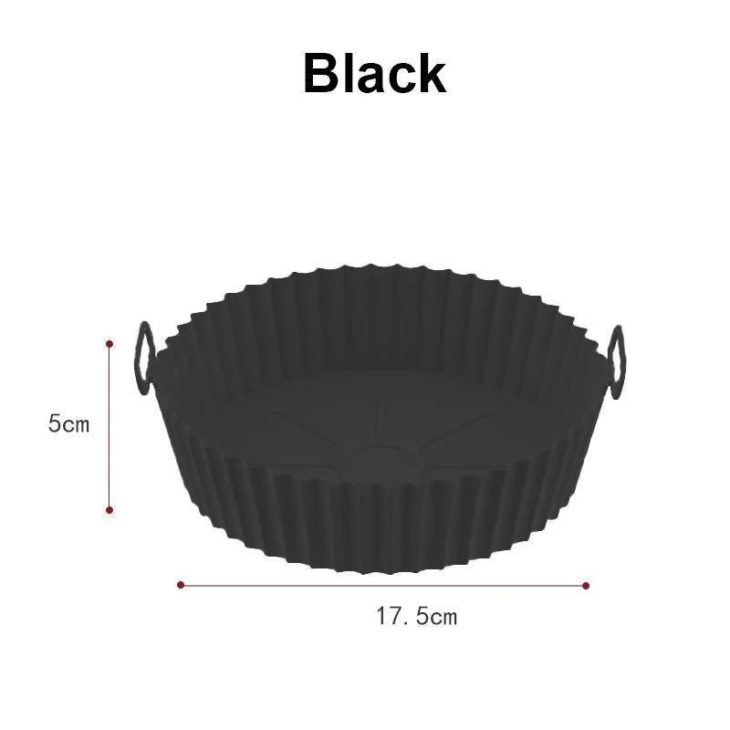 Forros de Silicone Reutilizáveis para Air Fryer - Antiaderente e Fácil Limpeza