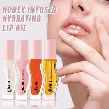Gisou Lip Balm Óleo Labial Glazed Plum – Hidratação, Volume e Brilho para Lábios Perfeitos