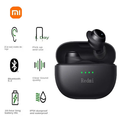 Xiaomi Redmi Bluetooth 5.2 à Prova d'Água - Auriculares In-Ear Desportivos com Estojo Mini