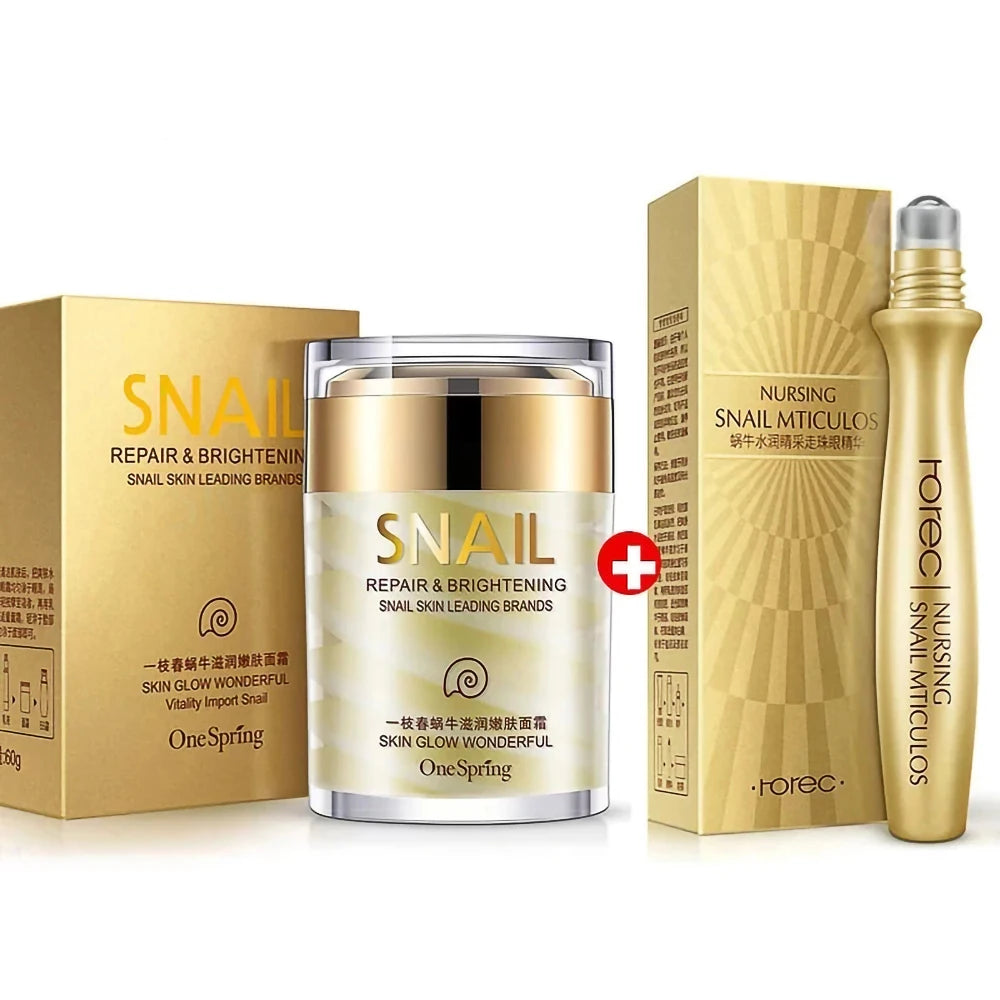 Creme Caracol Colágeno Anti-Idade | Clareia Pele, Reduz Olheiras e Remove Bolsas