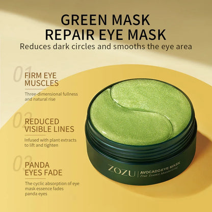 Kit Olhos Perfeitos Dia dos Namorados - 120 Máscaras Abacate + Sérum Café + Creme Colágeno