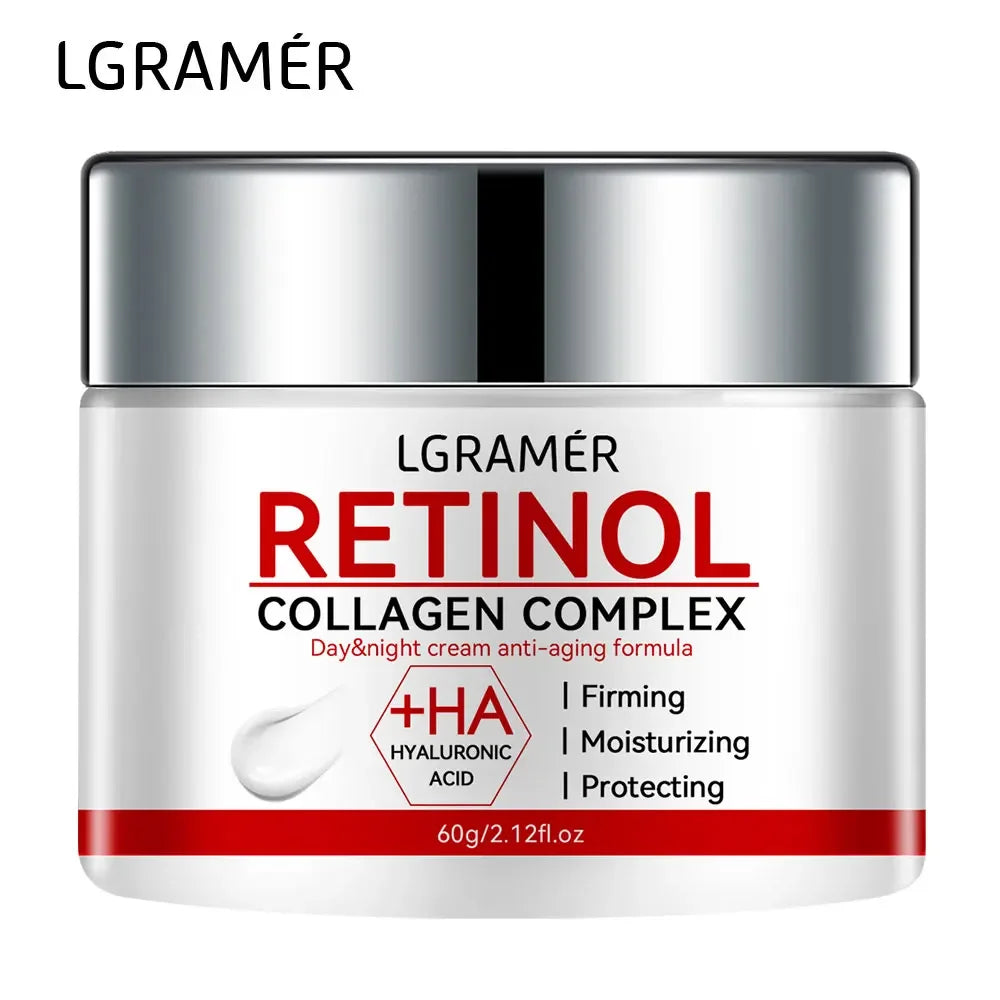 LGRAMÉR Retinol Collagen Complex day and night anti-aging cream with hyaluronic acid, firming and moisturizing