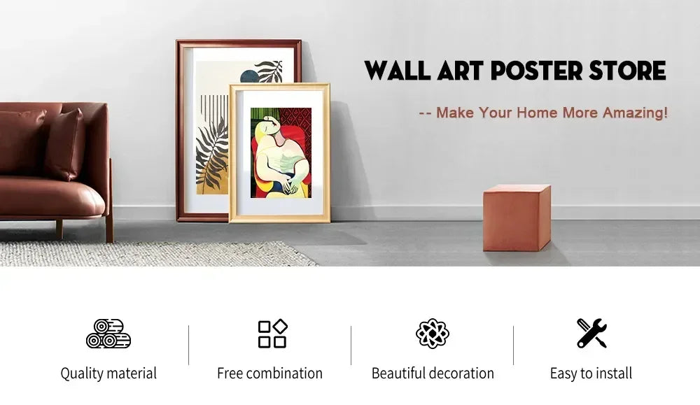 Quadro em Tela Flores Preto e Dourado – Arte Moderna Abstrata para Sala de Estar | Decoração de Casa