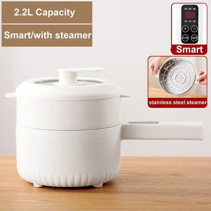 Panela Elétrica Multifunções 2.2L | Antiaderente para Dormítório