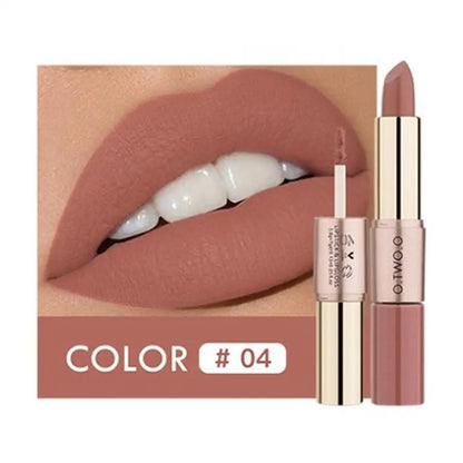 Batom 2 em 1 Matte e Gloss | 12 Cores para Todos os Looks